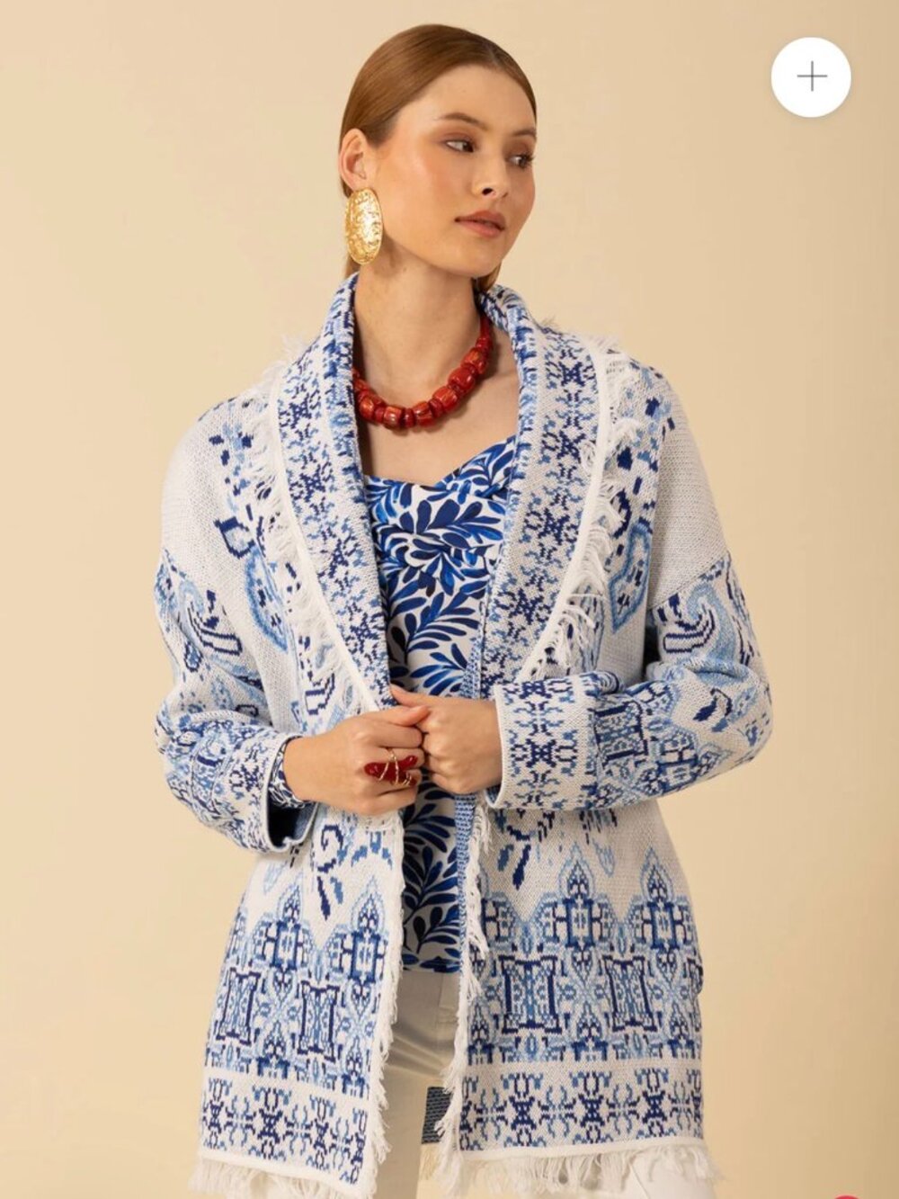 Hale Bob Blue Sky Cardigan size XS. NWT